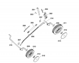 Ersatzteile WOLF-Garten Elektro Rasenmäher ohne Antrieb 2.40 E Typ: 4961680 Serie A  (2003) Höhenverstellung, Räder 