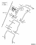 Ersatzteile WOLF-Garten Benzin Vertikutierer UV 35 B Typ: 3635000 Serie A  (2005) Holm 