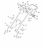Ersatzteile WOLF-Garten Benzin Rasenmäher ohne Antrieb Power Edition 40 TM Typ: 4014000 Serie D  (2005) Holm 