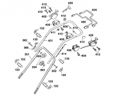 Ersatzteile WOLF-Garten Benzin Rasenmäher mit Antrieb Premio 40 BA Typ: 4015000 Serie A  (2001) Holm 