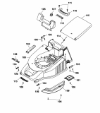 Ersatzteile WOLF-Garten Benzin Rasenmäher mit Antrieb Power Edition 40 TMA Typ: 4018000 Serie A  (2005) Mähwerksgehäuse 