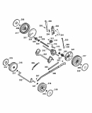 Ersatzteile WOLF-Garten Elektro Rasenmäher mit Antrieb Esprit 40 EAKF Typ: 4024003 Serie B  (2007) Höhenverstellung, Räder 