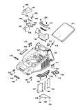 Ersatzteile WOLF-Garten Elektro Rasenmäher ohne Antrieb Compact plus Power Edition 40 E Typ: 4048000 Serie A  (2006) Mähwerksgehäuse 