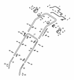 Ersatzteile WOLF-Garten Benzin Rasenmäher mit Antrieb Compact plus Power Edition 40 HA Typ: 4055000 Serie A  (2006) Holm 