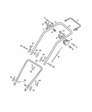Ersatzteile WOLF-Garten Benzin Rasenmäher ohne Antrieb HBM 2.42 XQ Typ: 4212008 Serie A  (2007) Holm 