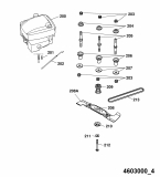 Ersatzteile WOLF-Garten Benzin Rasenmäher mit Antrieb Esprit 46 BA Typ: 4603000 Serie A  (2005) Messer, Messeraufnahme, Motor 
