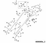 Ersatzteile WOLF-Garten Benzin Rasenmäher mit Antrieb B 46 TBA Typ: 4606080 Serie E  (2005) Holm 