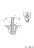Cub Cadet Ersatzteile Rasentraktoren LT3 PS107 13AJ78BS603 (2023) Messerspindel 618-09235