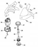 Ersatzteile WOLF-Garten Elektro Rasentrimmer RQ 250 Typ: 7126000 Serie K  (2008) Elektromotor, Fadenspule 