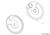 Cub Cadet Ersatzteile Motormäher mit Antrieb LM1 CR53 12D-PQSC603 (2023) Radabdeckung