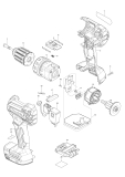 Makita Ersatzteile Akku-Bohrschrauber DDF485