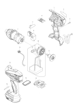 Makita Ersatzteile Akku-Quadroschrauber DTP141