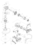 Makita Ersatzteile Akku-Winkelschleifer DGA900