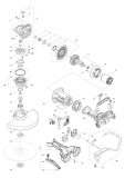 Makita Ersatzteile Akku-Winkelschleifer DGA901