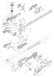 Makita Ersatzteile Akku-Heckenschneider DUN500W