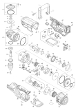 Makita Ersatzteile Akku-Winkelbohrmaschine DA001G