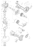 Makita Ersatzteile Akku-Winkelschleifer GA008G