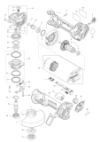 Makita Ersatzteile Akku-Winkelschleifer GA023G