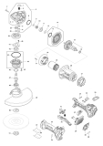 Makita Ersatzteile Akku-Winkelschleifer GA038G