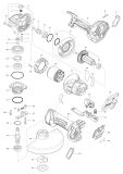 Makita Ersatzteile Akku-Winkelschleifer GA051G