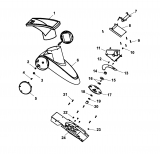 Ersatzteile WOLF-Garten Häcksler USD 240 E Typ: 7507080  (2005) Messerträger mit Messern, Trichter 