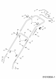 Ersatzteile Florabest Motormäher mit Antrieb 46 BA Typ: 8101000 Serie A  (2006) Holm