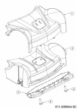 Ersatzteile WOLF-Garten Benzin Rasenmäher mit Antrieb A 4600 A Typ: 12C-TOSC650 (2021) Abdeckung Vorderachse 