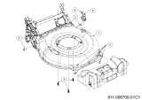 Cub Cadet Ersatzteile Motormäher mit Antrieb LM2 DR46s 12EBTQKC603 (2023) Mähwerksgehäuse