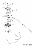Ersatzteile MTD Benzin Rasenmäher mit Antrieb Advance 53 SPKVHW Typ: 12CKPN7D600 (2021) Geschwindigkeitsregelung, Schaltbügel 