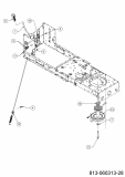Cub Cadet Ersatzteile Rasentraktoren LT2 NS96 13BB79DF603 (2021) Mähwerkseinschaltung, Motorkeilriemenscheibe