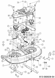Ersatzteile MTD Rasentraktor LT 107 EXHK Typ: 13CG79KG682 (2021) Mähwerk G (42/107cm) 