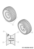 Cub Cadet Ersatzteile Rasentraktoren LT2 NS96 13BB79DF603 (2021) Räder vorne 15x6