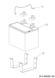 Cub Cadet Ersatzteile Rasentraktoren LT3 PR105 13BJ71DN603 (2022) Batterie