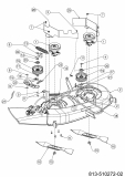 Cub Cadet Ersatzteile Rasentraktoren XT1 OS96 13C8A1CF603 (2021) Mähwerk F (38/96cm)