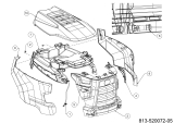 Cub Cadet Ersatzteile Rasentraktoren XT2 PS117I 13DZA1CN603 (2021) Motorhaube C-Style
