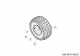 Ersatzteile MTD Rasentraktor LT 92 EXT Typ: 13BB76KE682 (2021) Räder hinten 