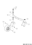 Cub Cadet Ersatzteile Zero Turn XZ5 EL107 34BBA2CS603 (2024) Vorderachse