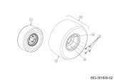 Cub Cadet Ersatzteile Zero Turn XZ6 S117 17AIGBYN603 (2023) Räder