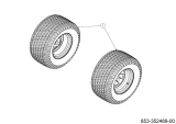 Cub Cadet Ersatzteile Zero Turn XZ7 L152I ULTIMA 47ATAHA8603 (2023) Räder hinten