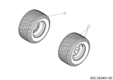 Cub Cadet Ersatzteile Zero Turn XZ8 S122 ULTIMA 47AICAB6603 (2024) Räder hinten