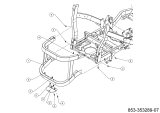 Cub Cadet Ersatzteile Zero Turn XZ8 S122 ULTIMA 47AICAB6603 (2024) Stoßfänger
