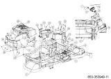 Cub Cadet Ersatzteile Zero Turn XZ5 EL107 34BBA2CS603 (2023) Plattform, Verkleidungen