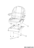 Cub Cadet Ersatzteile Zero Turn XZ6 S127 17AIGGY2603 (2024) Sitz