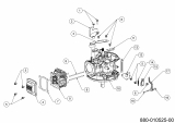 Ersatzteile MTD-Motoren Vertikal 1X65CUA Typ: 752Z1X65CUA  (2020) Reglerhebel, Ventildeckel