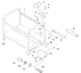 KÄRCHER Professional Ersatzteile Hochdruckreiniger Heisswasser HDS 1200 DE 1.811-872.0 Rahmen