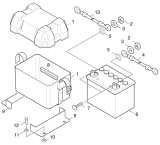 KÄRCHER Professional Ersatzteile Hochdruckreiniger Heisswasser HDS 1200 BE 1.812-112.0 Batterie
