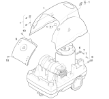 KÄRCHER Professional Ersatzteile Hochdruckreiniger Heisswasser HDS 501 C       EU 1.272-101.0 Haube