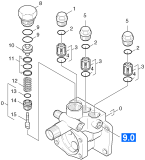 KÄRCHER Professional Ersatzteile Hochdruckreiniger Heisswasser HDS 550 C 1.890-121.0 Ventile