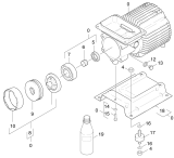 KÄRCHER Professional Ersatzteile Hochdruckreiniger Heisswasser HDS 555 CI      EU 1.852-401.0 Antrieb