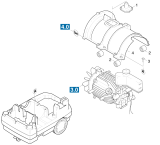 KÄRCHER Professional Ersatzteile Hochdruckreiniger Heisswasser HDS 551 C 1.169-113.0 Halterung Motor